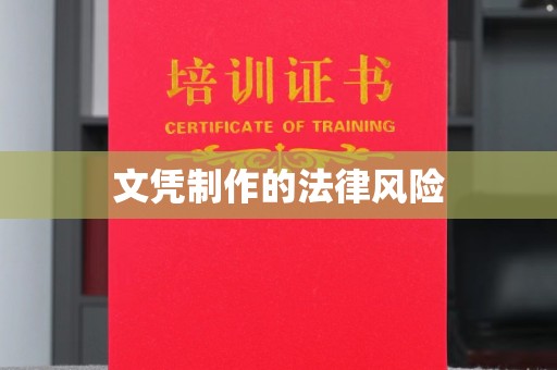 瀍河文凭制作的法律风险